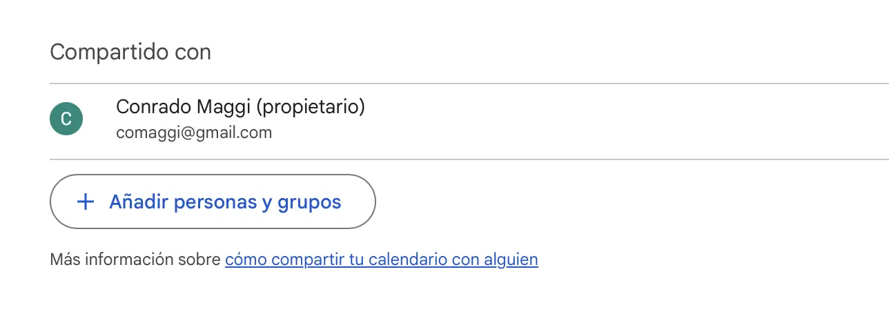 Google Calendar - Add people